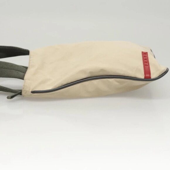 PRADA Sports Hand Bag Nylon Beige Auth ar13594 - Picture 4 of 16